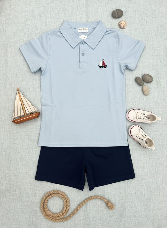 Sailboat polo shirt