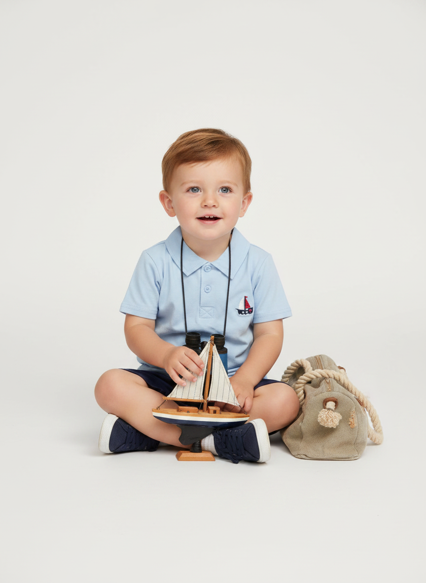 Sailboat polo shirt