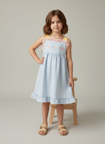 Beach ball color block sundress