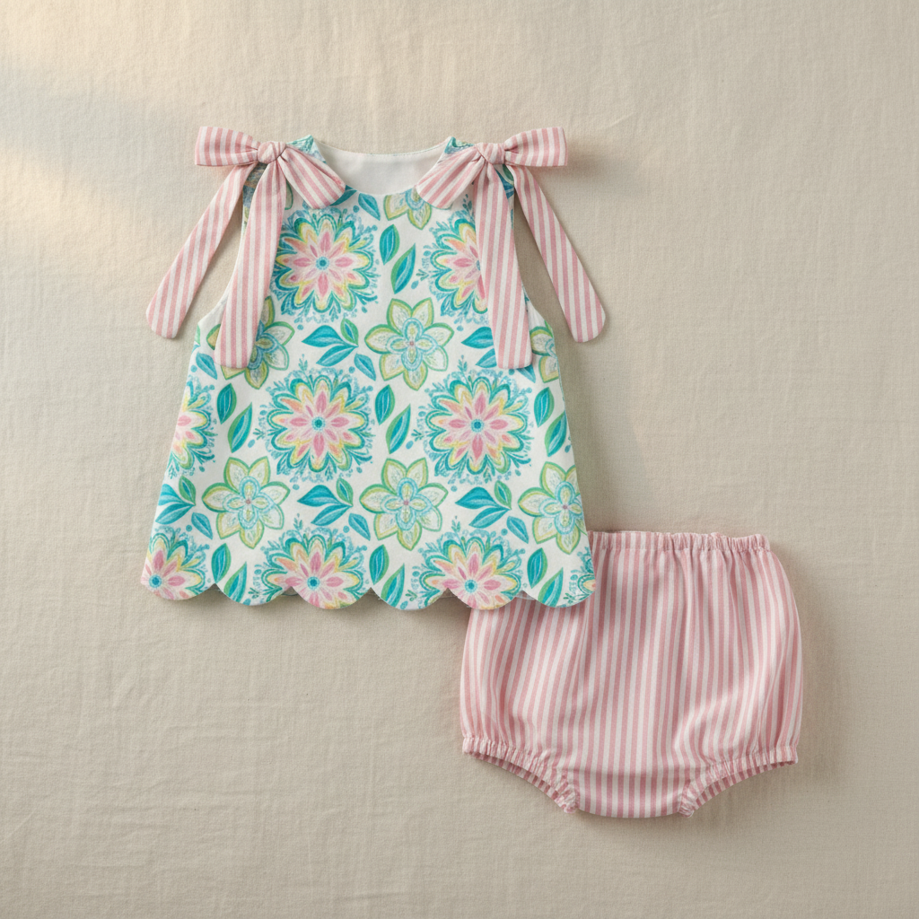 Tropical Garden Baby Outfit Set (preorder) ETA June