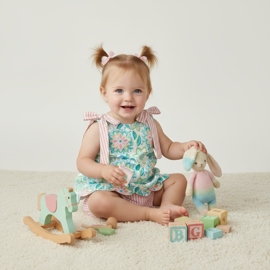 Tropical Garden Baby Outfit Set (preorder) ETA June