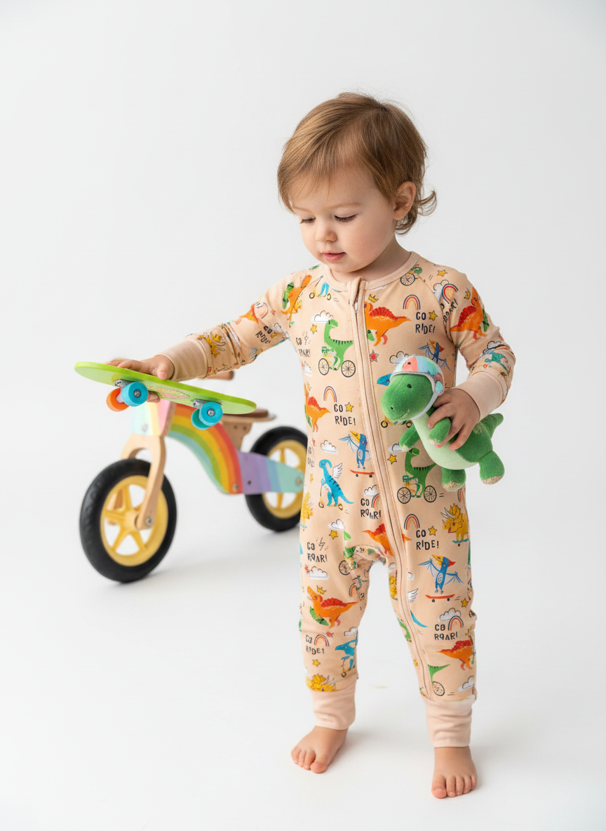 Dinosaur Bamboo Zippie