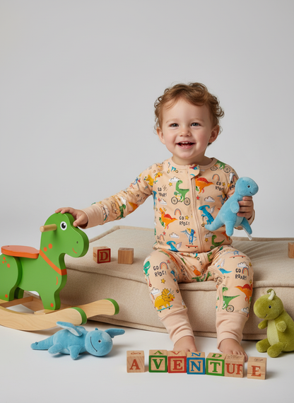 Dinosaur Bamboo Zippie