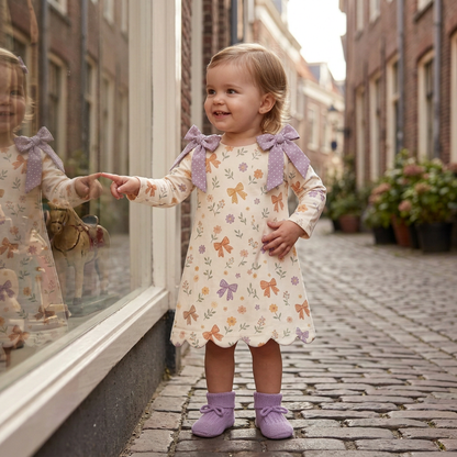 Fall floral  a line dress
