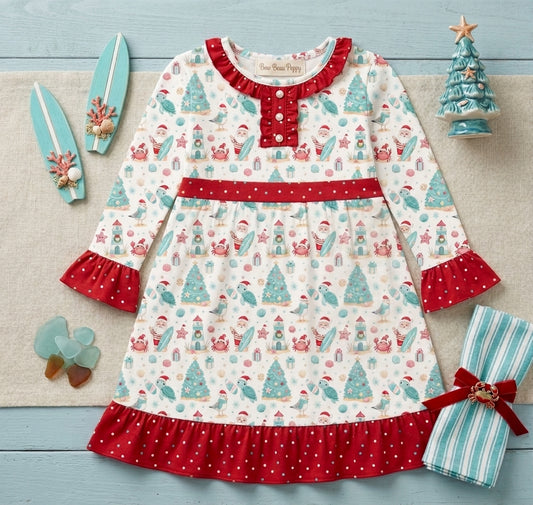 Bamboo festive Beach Christmas dress
