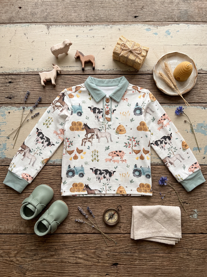Cotton Farm collared shirt