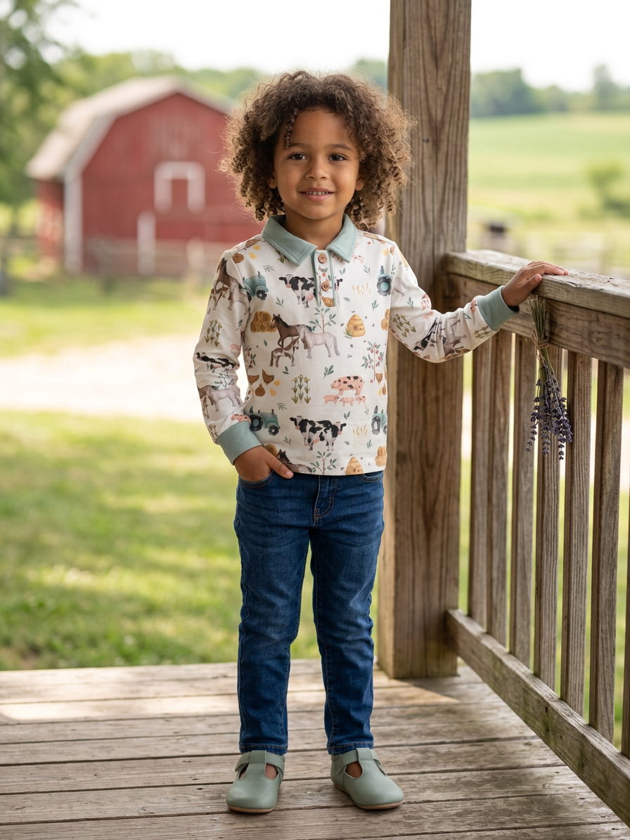 Cotton Farm collared shirt