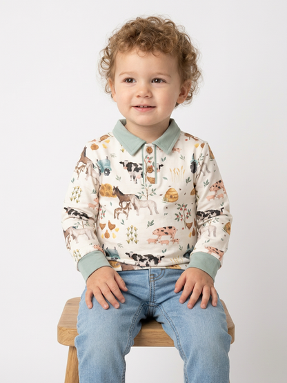 Cotton Farm collared shirt