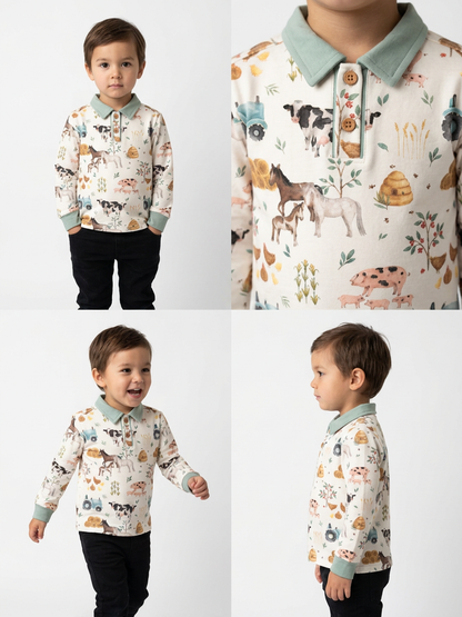 Cotton Farm collared shirt