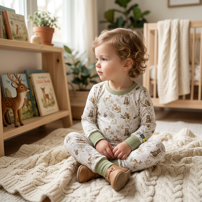 Woodland Friends Bamboo Pajama Set