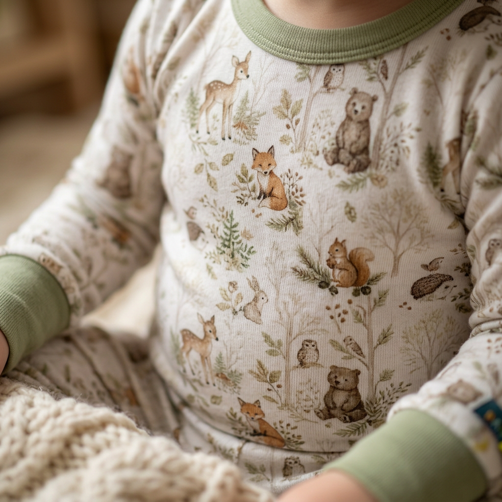 Woodland Friends Bamboo Pajama Set