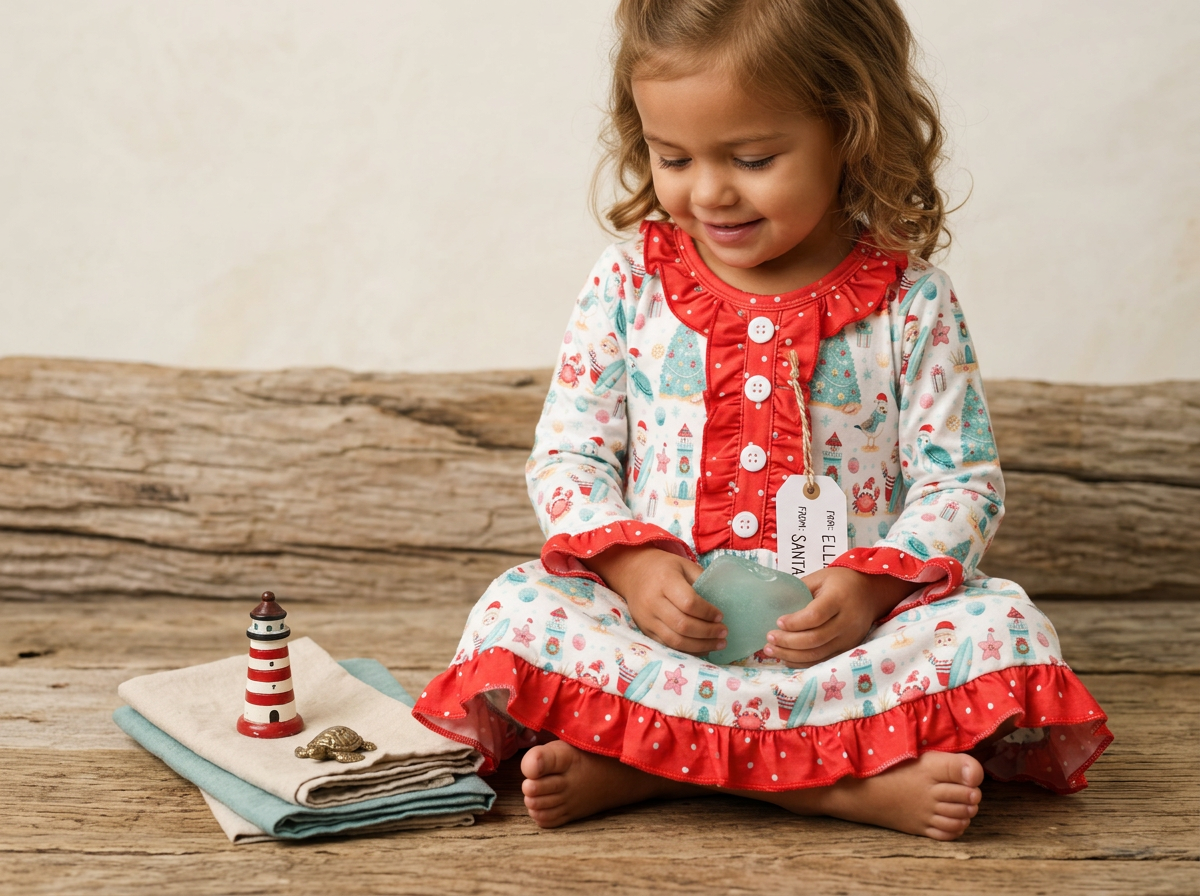 Bamboo festive Beach Christmas dress