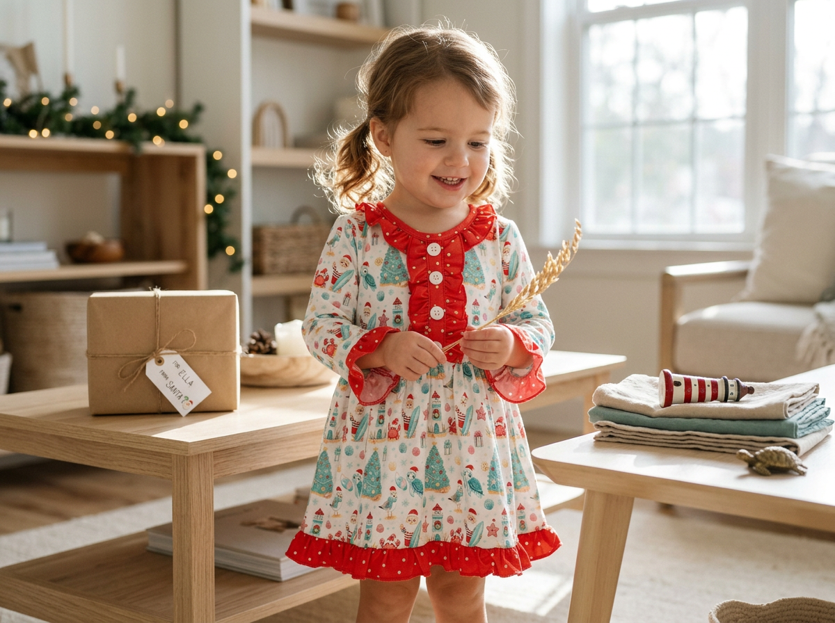 Bamboo festive Beach Christmas dress