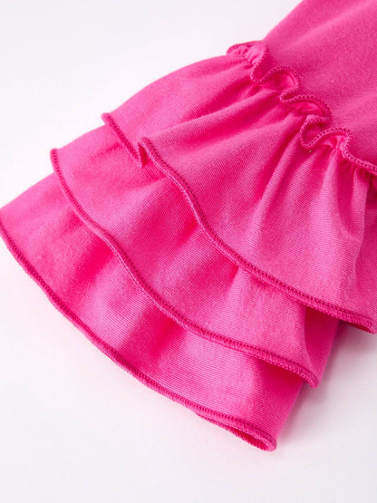 Pink Farmhouse Theme Girl Set: Christmas Spirit Outfit