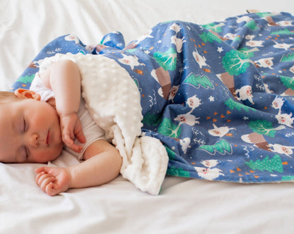 Baby & Toddler Minky Blanket - Yeti Dreams