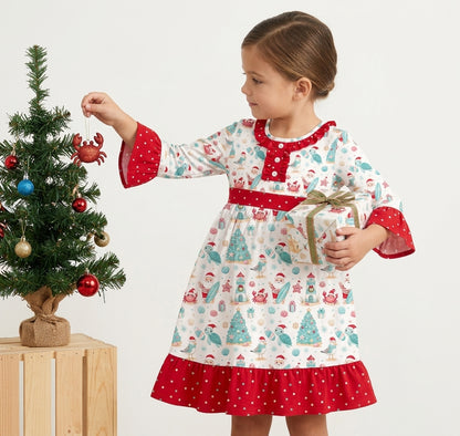 Bamboo festive Beach Christmas dress