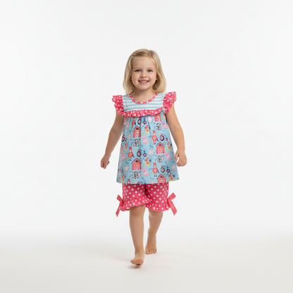 Farm ruffle short set