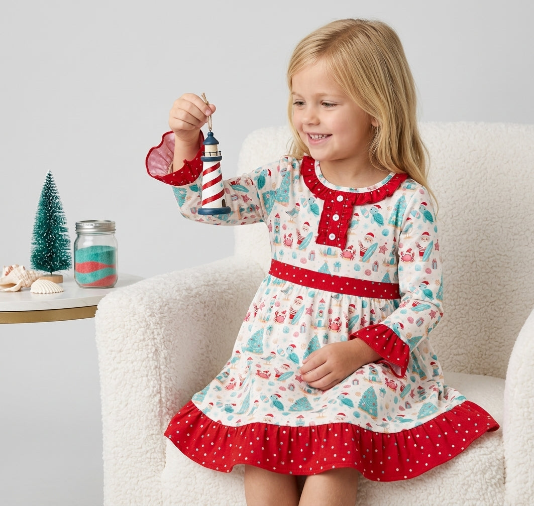 Bamboo festive Beach Christmas dress