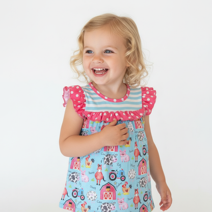 Farm ruffle short set