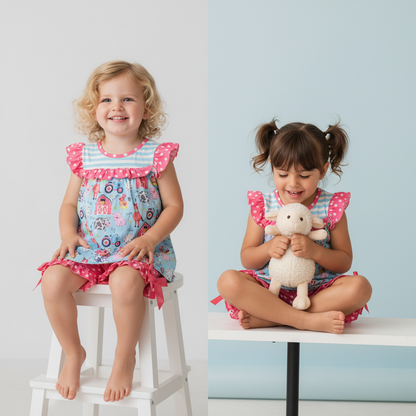 Farm ruffle short set