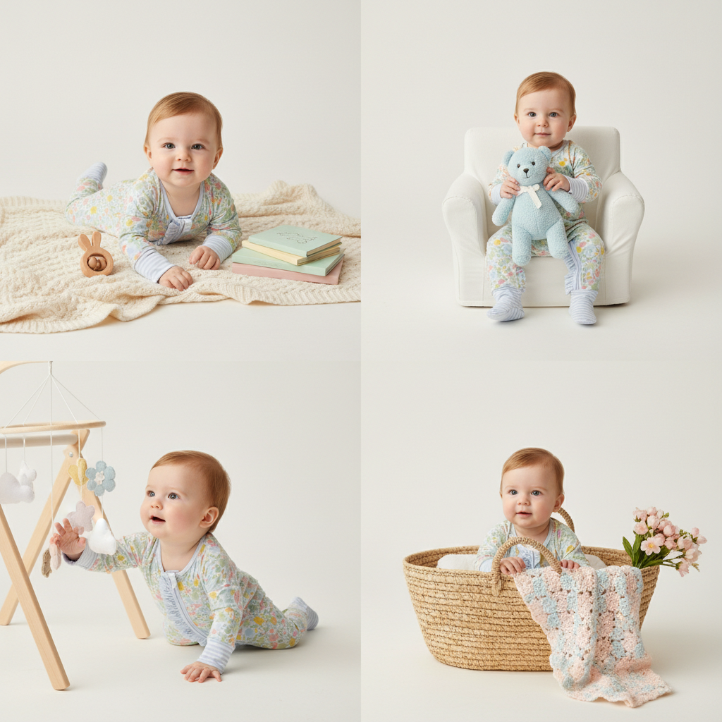 Bamboo blossom ruffle zippie