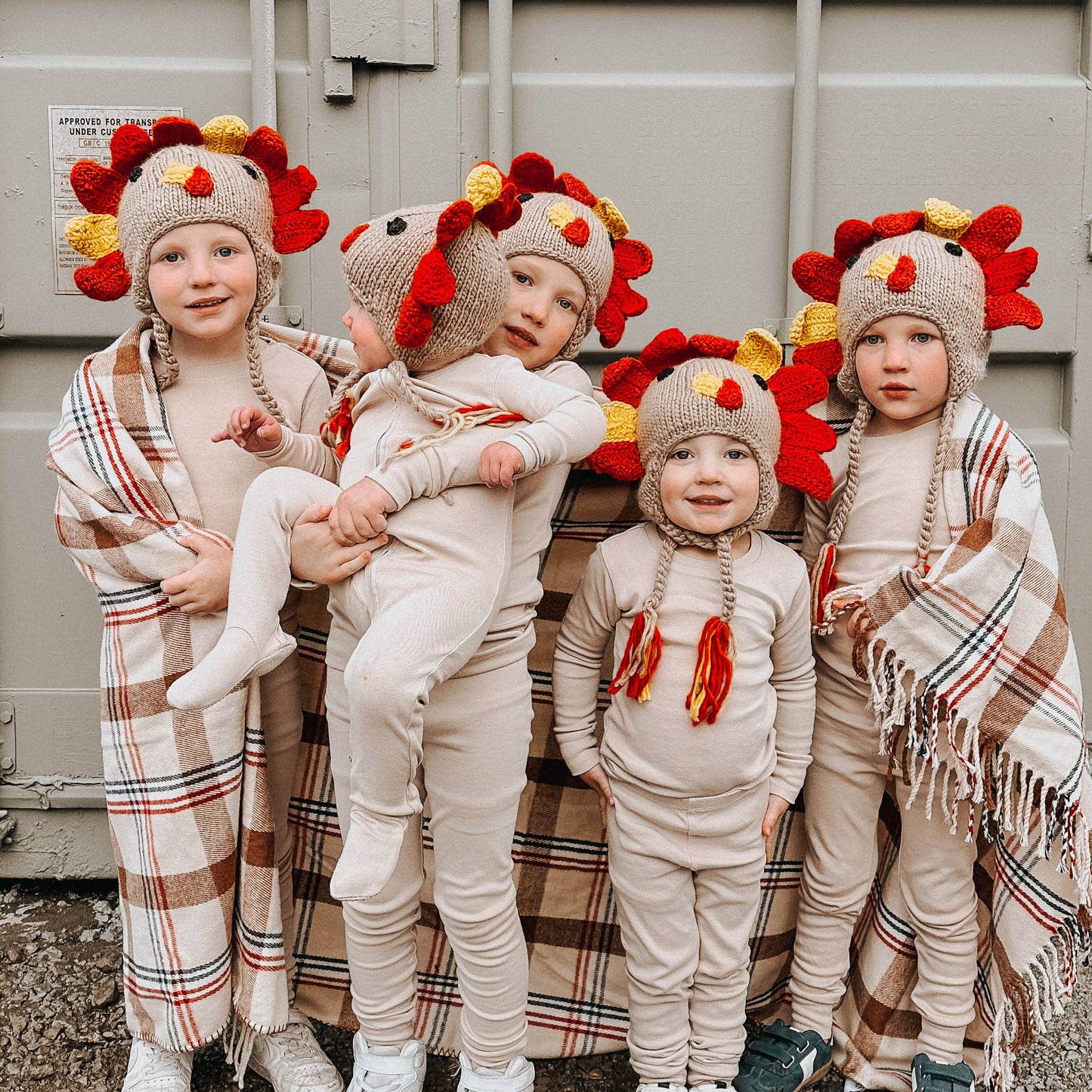 Turkey Earflap Beanie Hat Baby & Kids