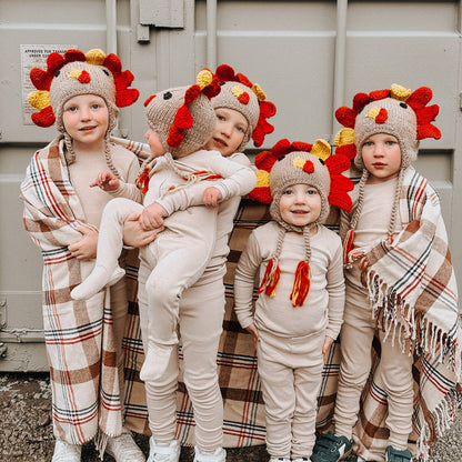 Turkey Earflap Beanie Hat Baby & Kids
