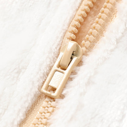 Baby Boy/Girl Fleece 3D Bear Zip-up Hooded Jumpsuit