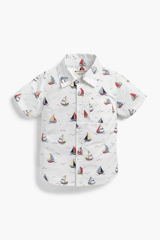 Kids Short Sleeve Oxford Shirt_Little Skippers