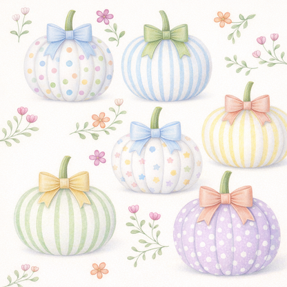 Pastel Pumpkins, yes please Bamboo Zippie