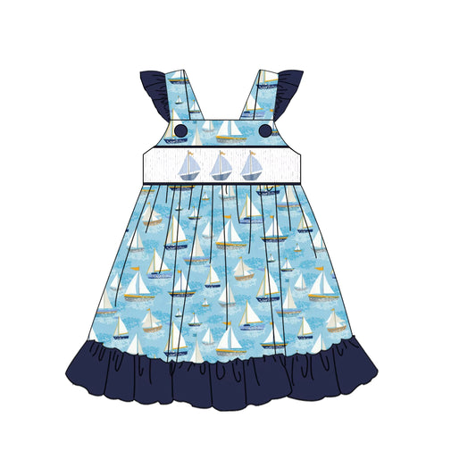 Sail away ruffle dress pre-order ETA 4/1/26